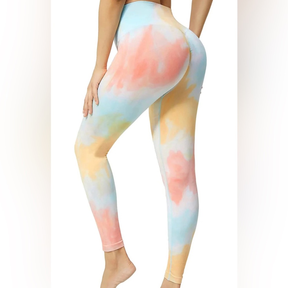 NWOT Rapid Wear scrunch tie dye legging